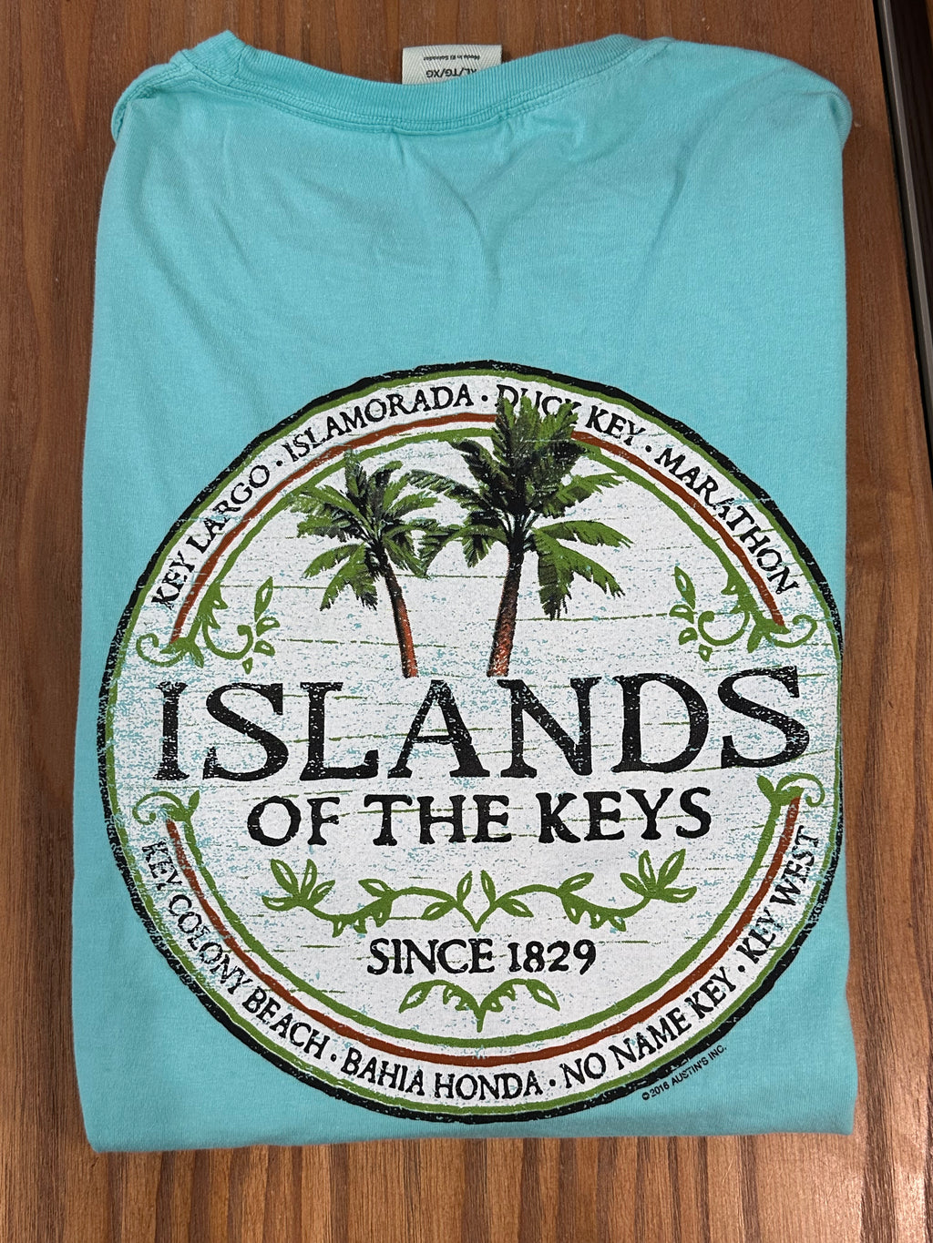 Islands of the Keys Short Sleeve T-shirt, CM Blue
