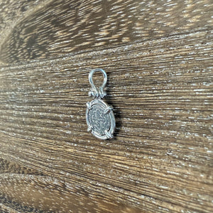 Silver Atocha Coin w/ Sterling Silver Bezel