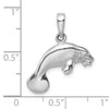 Sterling Silver Manatee Pendant