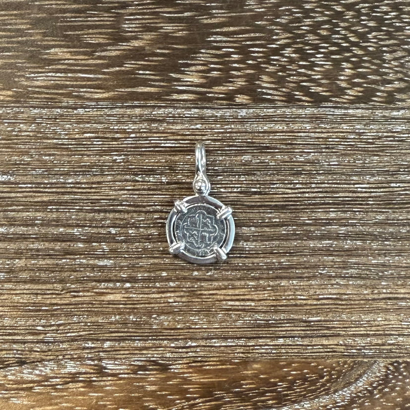 Silver Atocha Coin w/ Sterling Silver Bezel