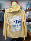 Women's Island Girl  Pullover Hooded Sweatshirt, Lemon Yellow