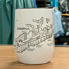 Stemless Wine Glass Stainless Steel Coordinates