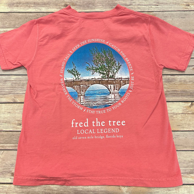 *YOUTH* Fred the Tree Short Sleeve Tee Watermelon
