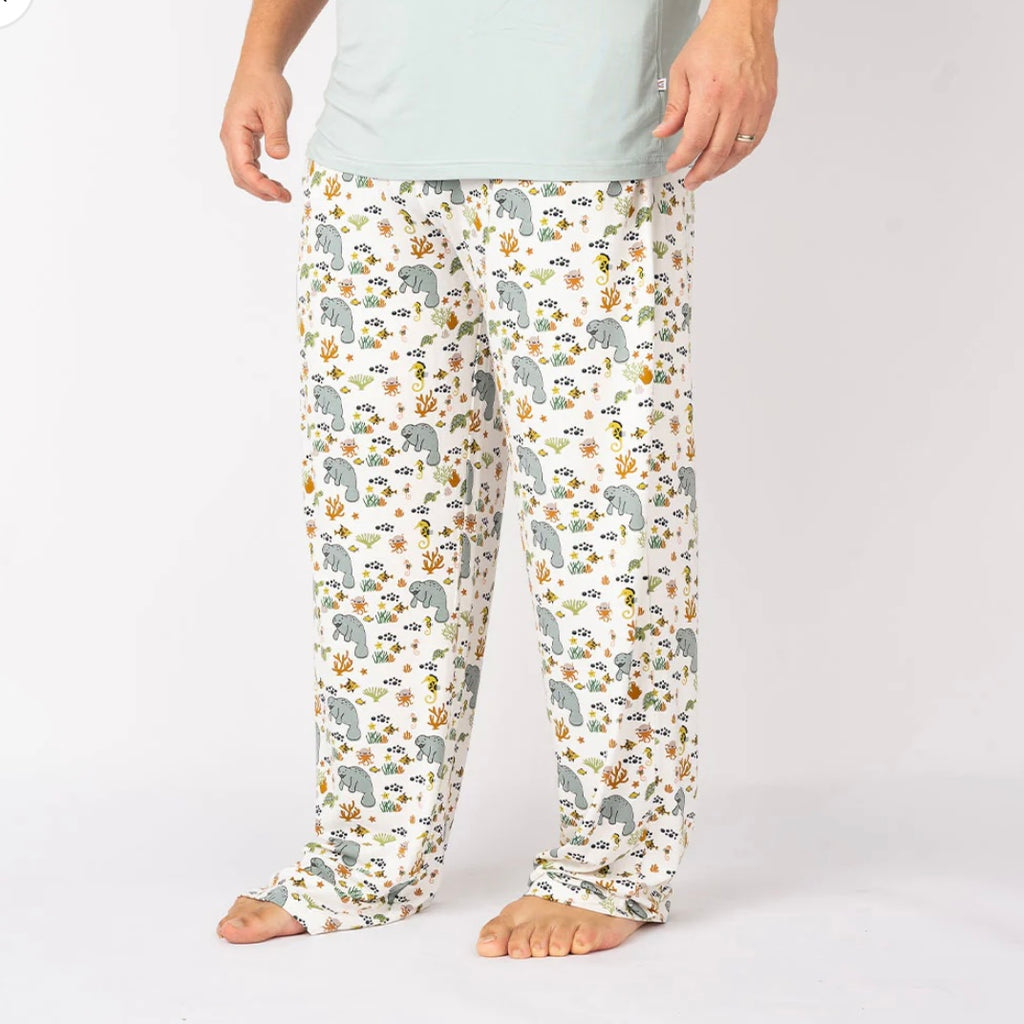 Emerson Manatee Bamboo Pajama Pants, Unisex