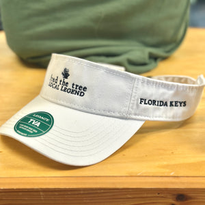 Fred the Tree Florida Keys Visor White