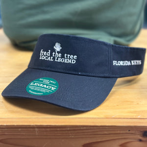 Fred the Tree Florida Keys Visor Navy