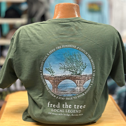 Fred the Tree ADULT UNISEX Short Sleeve Tee HEMP GREEN