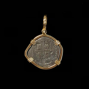 Atocha Coin with 14k Bezel Irregular Medium