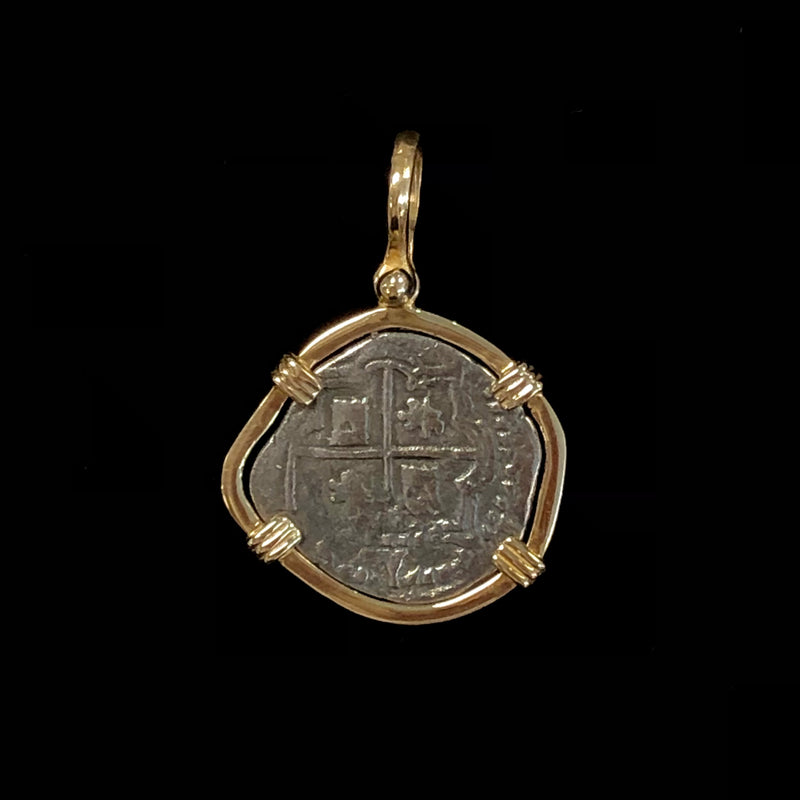 Atocha Coin with 14k Bezel Irregular Medium