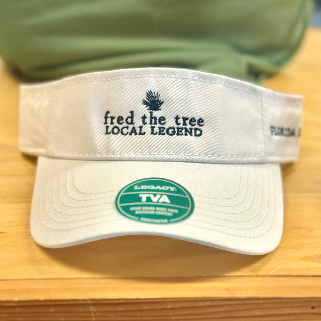 Fred the Tree Florida Keys Visor White