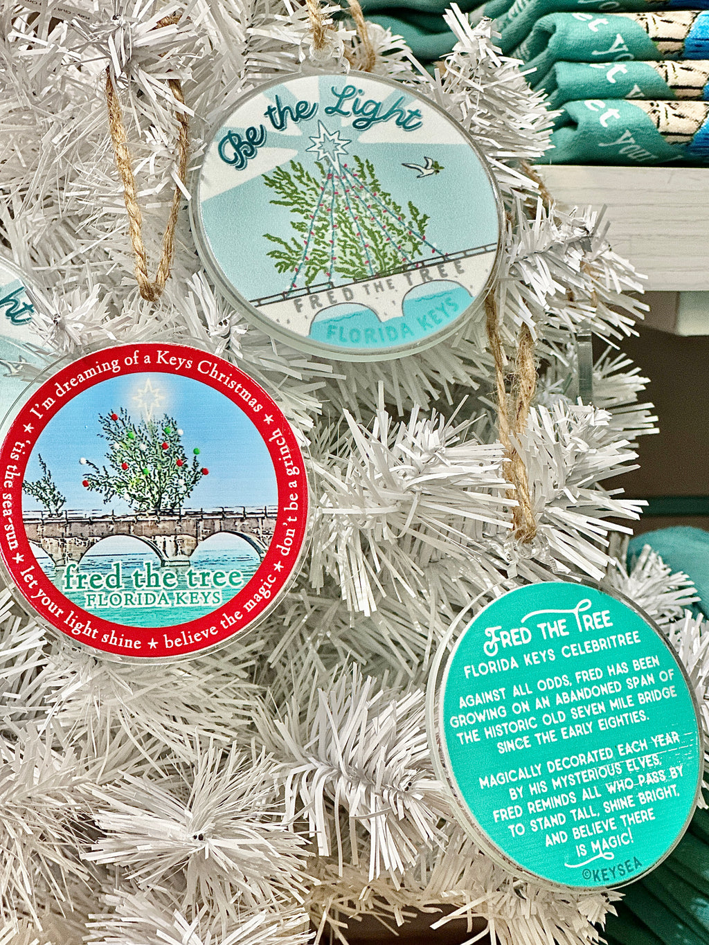 Ornament - Fred the Tree Red 3” Circle