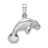 Sterling Silver Manatee Pendant