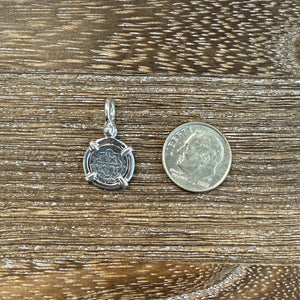 Silver Atocha Coin w/ Sterling Silver Bezel