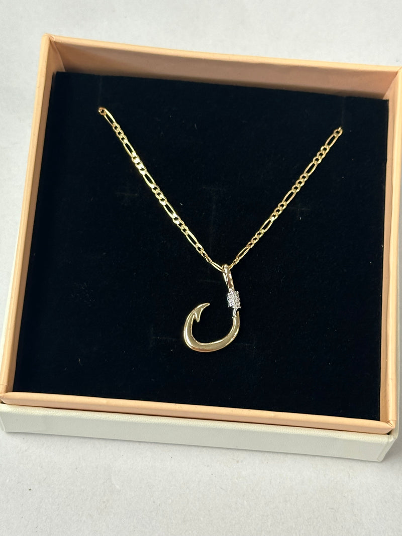 Fish Hook Pendant, Sterling Silver – Bayshore Clothing