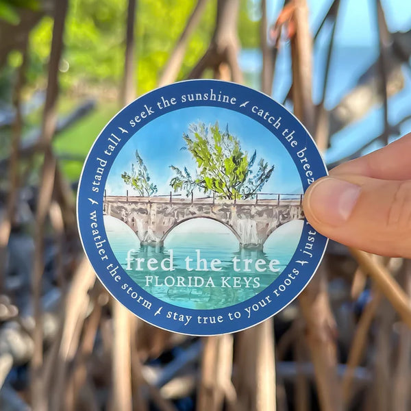 Fred the Tree Stickers for Scholarships! – Bayshore Clothing