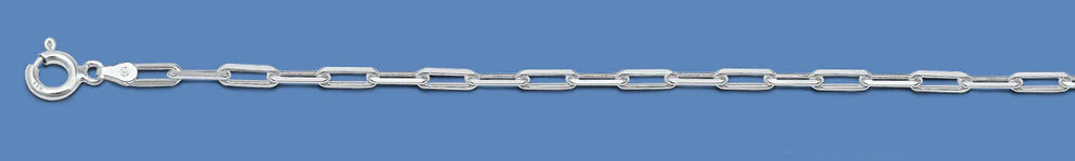Paperclip Chain, Sterling Silver