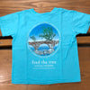 *YOUTH* Fred the Tree Short Sleeve Tee Lagoon Blue