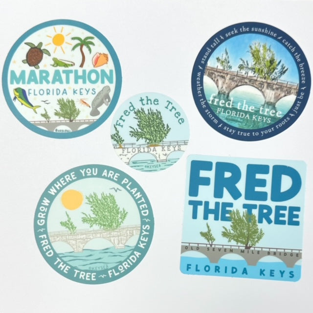 Fred the Tree Stickers for Scholarships!