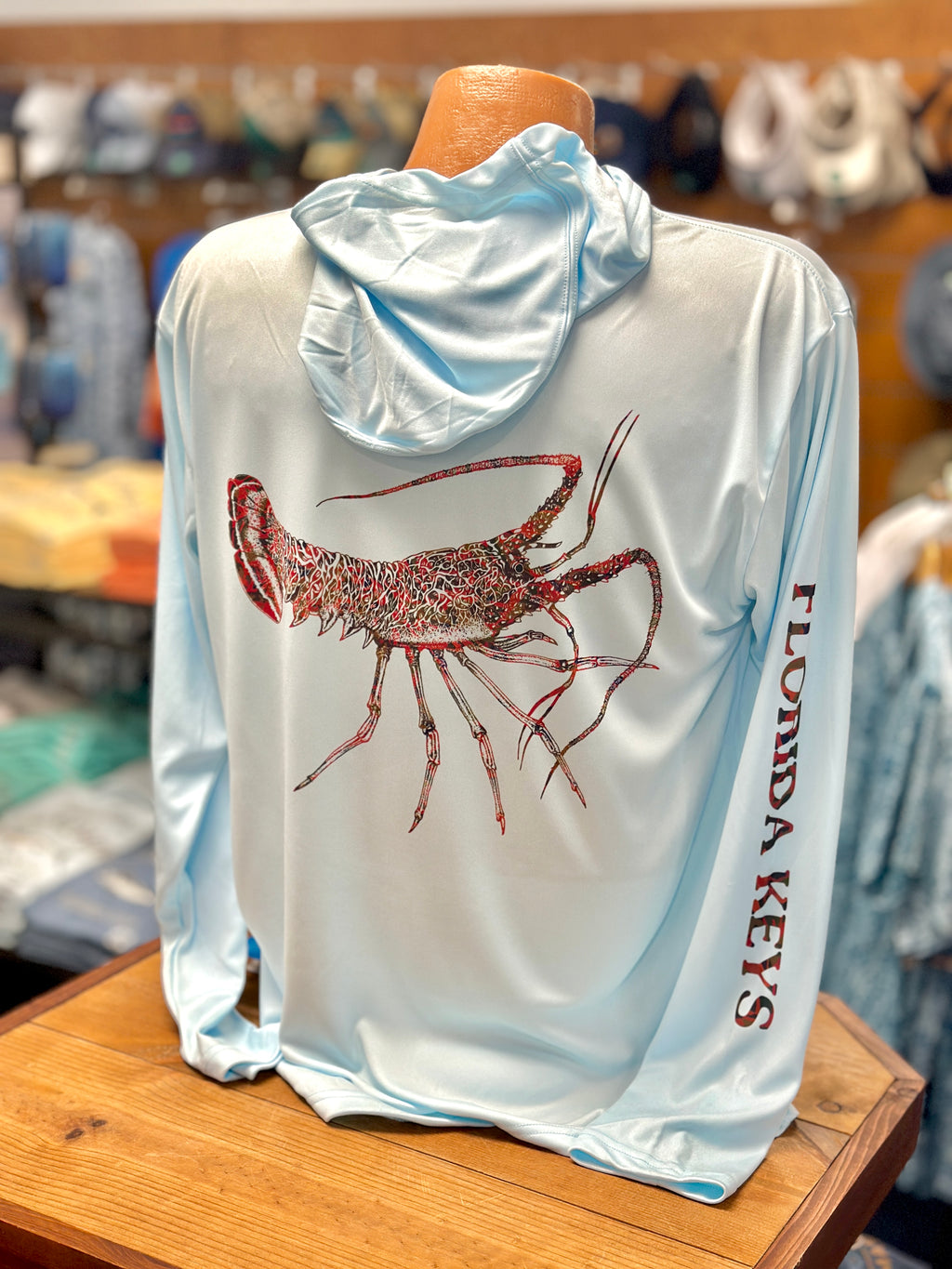 MANG Lobster SPF Hooded Longsleeve Lt Blue