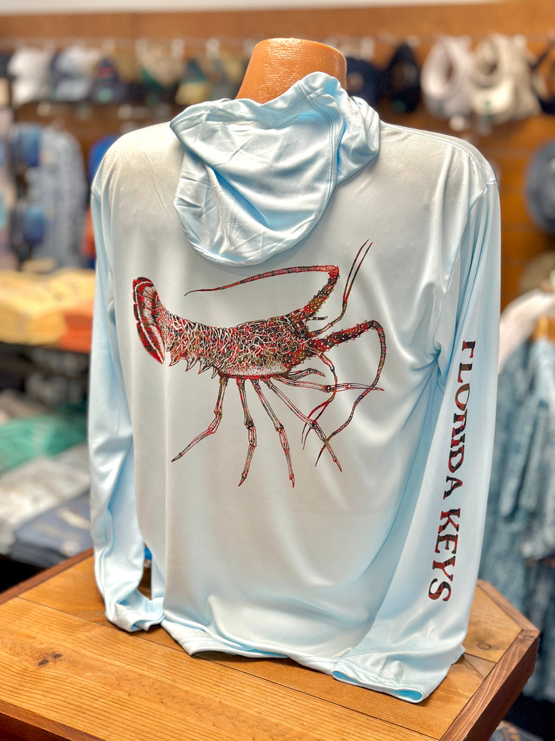 MANG Lobster SPF Hooded Longsleeve Lt Blue