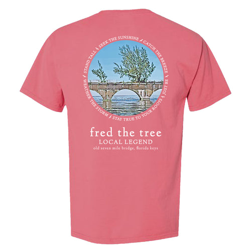 Fred the Tree ADULT UNISEX Short Sleeve Tee WATERMELON