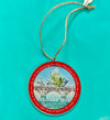 Ornament - Fred the Tree Red 3” Circle