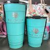 Fred the Tree Stainless Steel Pirani Tumbler w/ Lid, Aqua
