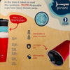 Fred the Tree Stainless Steel Pirani Tumbler w/ Lid, Aqua