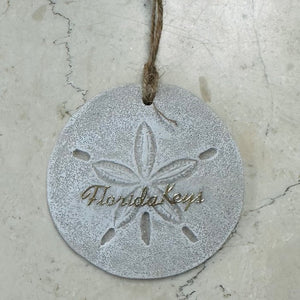 Sand Dollar Ornament (made with real sand!)