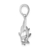 3D Mahi Bull Dolphin Pendant, Sterling Silver