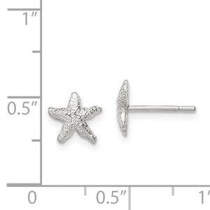 Sterling Silver Starfish Post Earrings XS