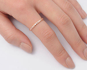 Gold Plated on Sterling Silver CZ Ring