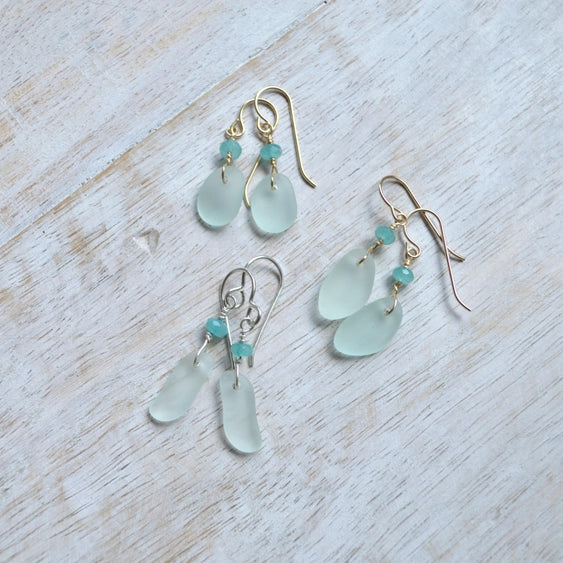 Tiny Seaglass Earrings