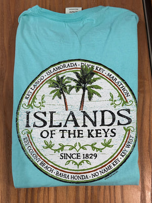 Islands of the Keys Short Sleeve T-shirt, CM Blue