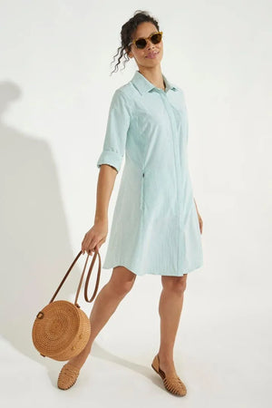 Coolibar Dress Green Stripe