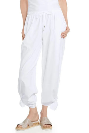 Petra Flowy Pants - White