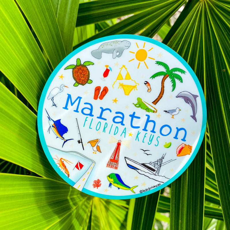 Marathon Sticker Circle
