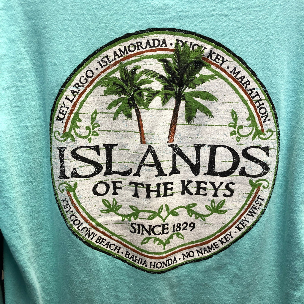 Islands of the Keys Unisex Long Sleeve T-Shirt, CM Blue