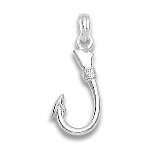 Small Hook Pendant, Sterling Silver