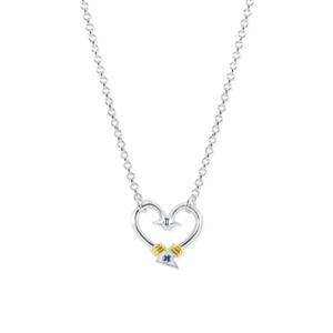 Nauti Girl Hook Heart Necklace Small