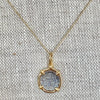Atocha 14k Gold/Silver Pendant on 14k Cable Chain