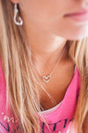 Nauti Girl Hook Heart Necklace Small