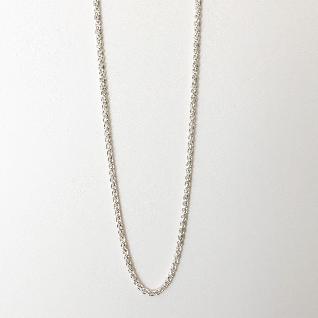 Wheat Chain, Sterling Silver w/ Lobster Clasp