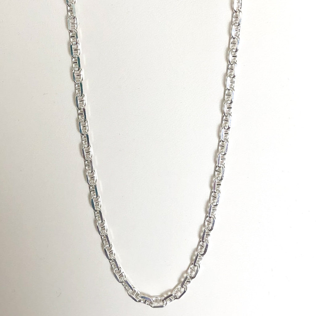 Anchor Chain, Sterling Silver w/ Lobster Clasp