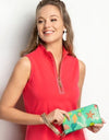 Spartina Golden Mermaid Wrist Wallet, Aqua