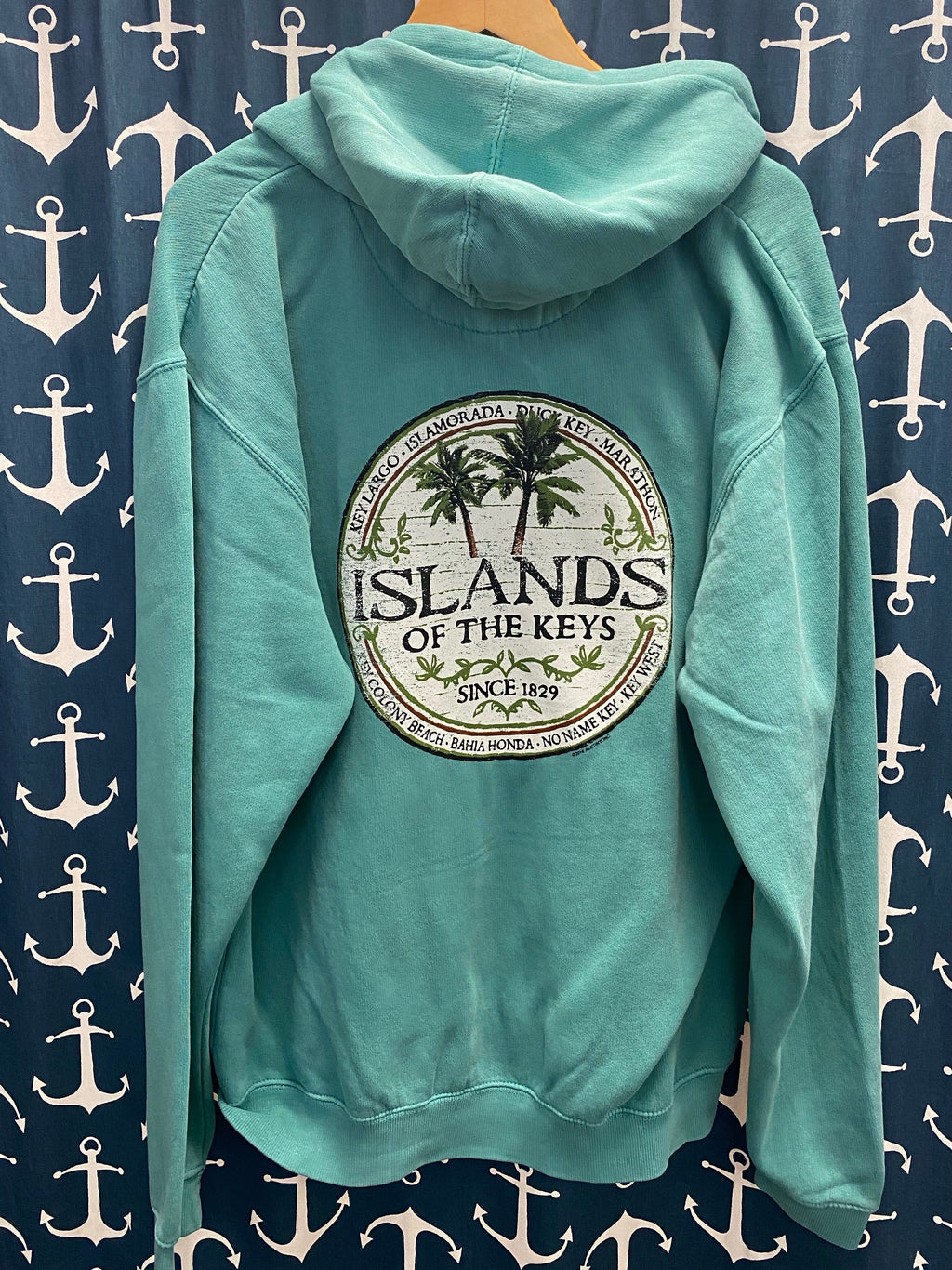 Islands of the Keys Unisex Mini Zip Sweat Shirt, Caribe